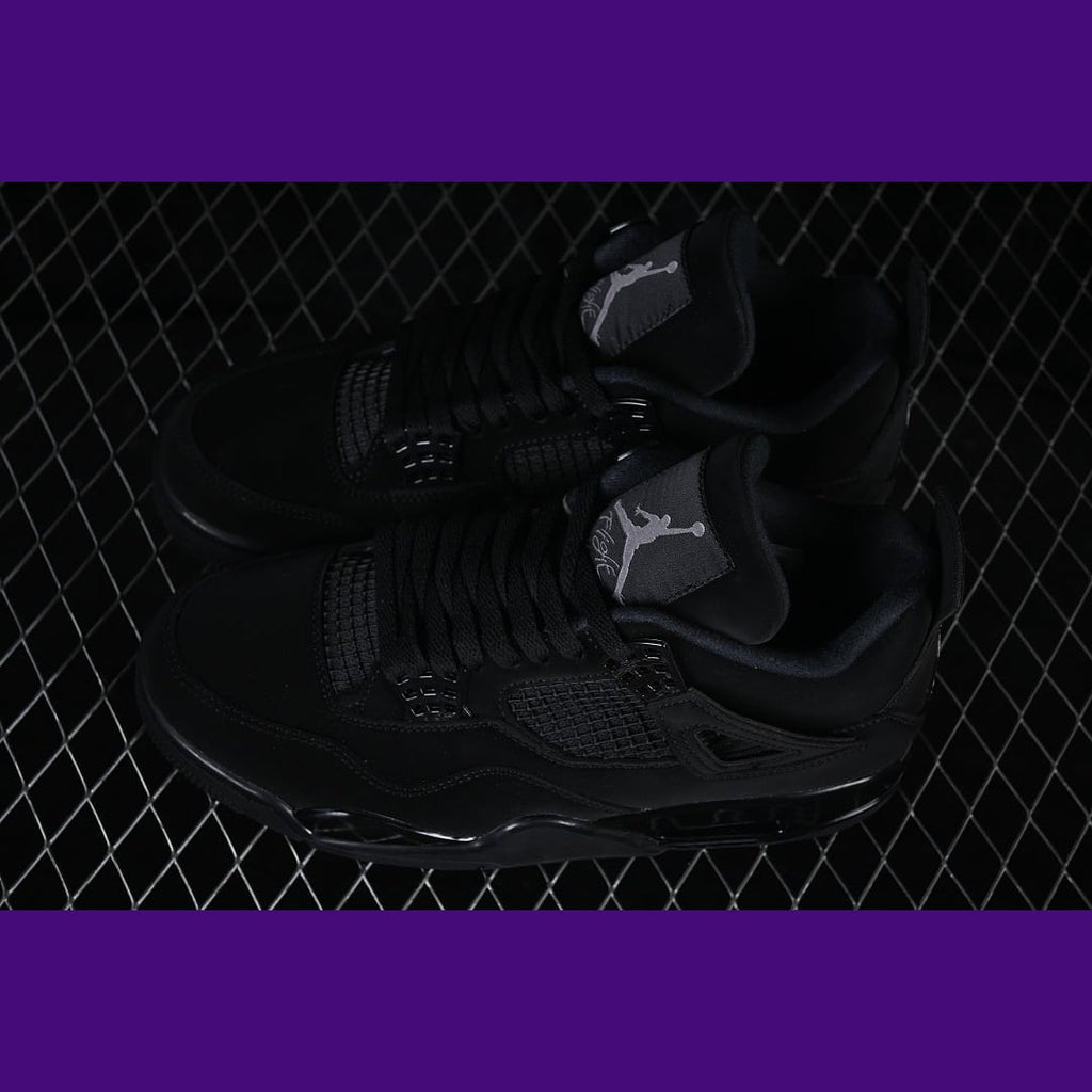 Jordan 4 Design-Inspired - "Black Cats" "2020" - AJ4-BLKCAT20-491 - Sole Revival and Redemption LLC