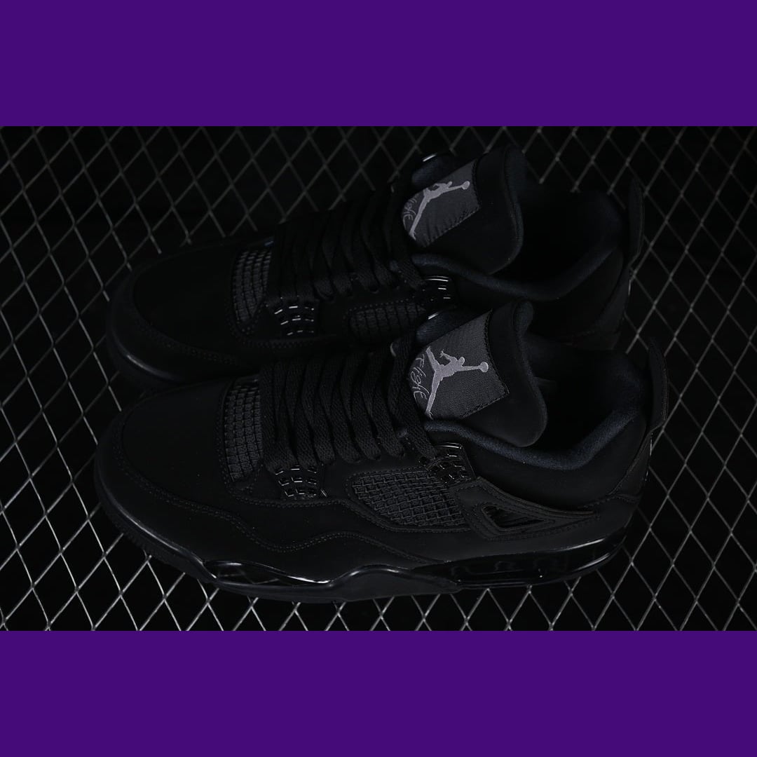 Jordan 4 Design-Inspired - "Black Cats" "2020" - AJ4-BLKCAT20-491 - Sole Revival and Redemption LLC