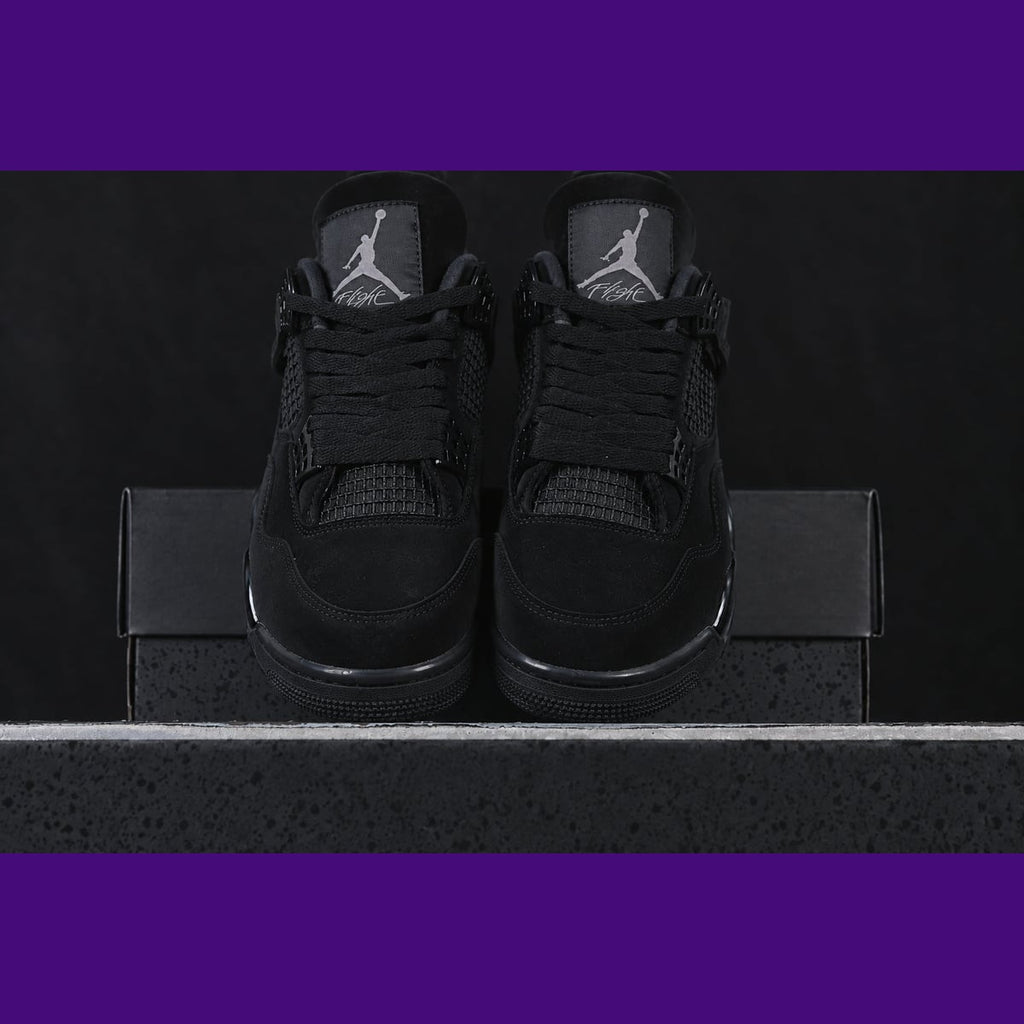 Jordan 4 Design-Inspired - "Black Cats" "2020" - AJ4-BLKCAT20-491 - Sole Revival and Redemption LLC
