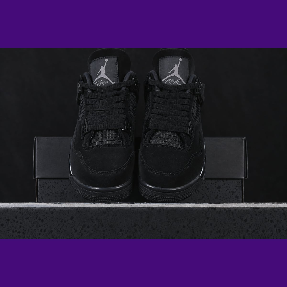 Jordan 4 Design-Inspired - "Black Cats" "2020" - AJ4-BLKCAT20-491 - Sole Revival and Redemption LLC