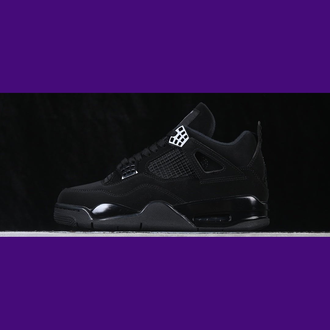 Jordan 4 Design-Inspired - "Black Cats" "2020" - AJ4-BLKCAT20-491 - Sole Revival and Redemption LLC