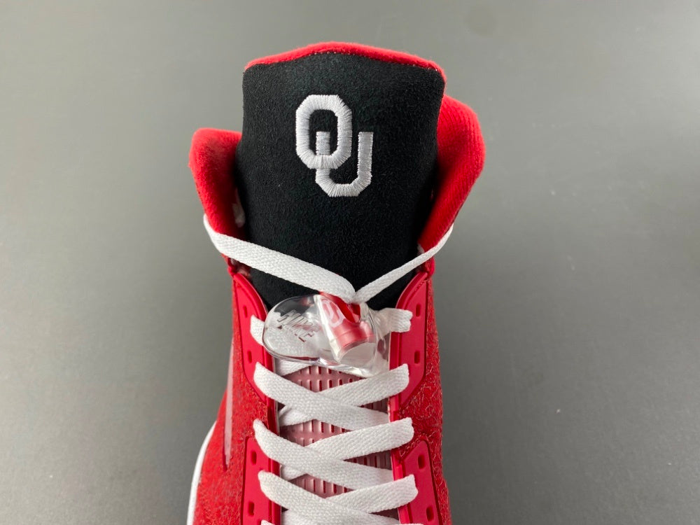 Jordan 5 Design-Inspired - "Sooners PE" "Varsity Red" Custom Tribute - AJ5-SOONPE-529C