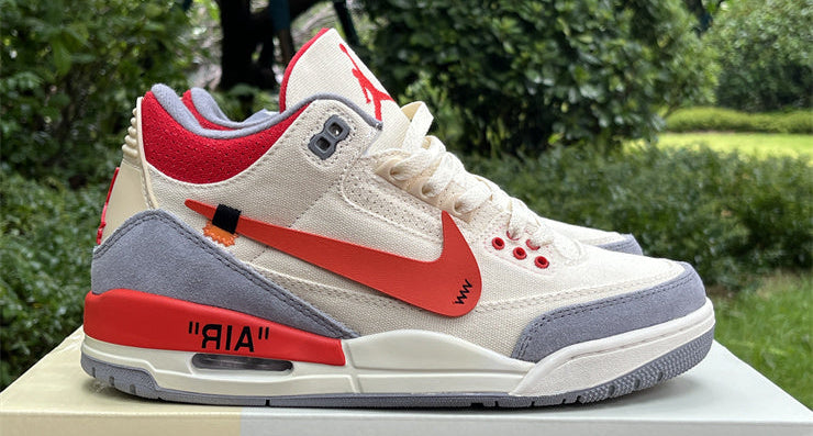 Jordan 3 – Design‑Inspired "Off‑White Canvas" Fantasy Collab Build AJ3‑OWCNVS‑344