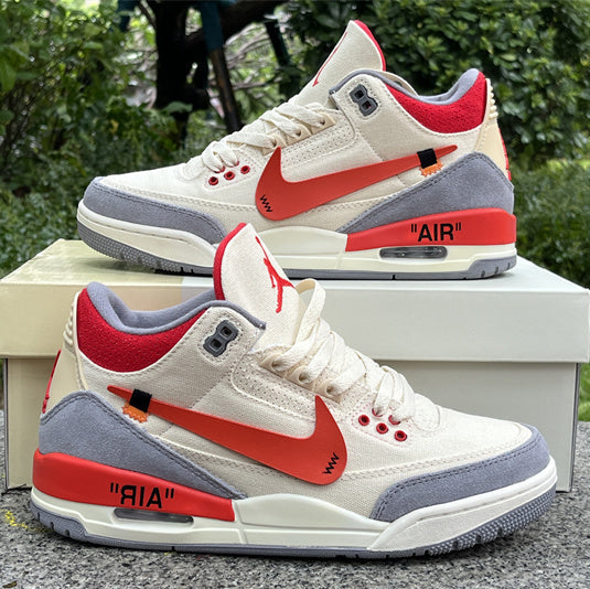 Jordan 3 – Design‑Inspired "Off‑White Canvas" Fantasy Collab Build AJ3‑OWCNVS‑344