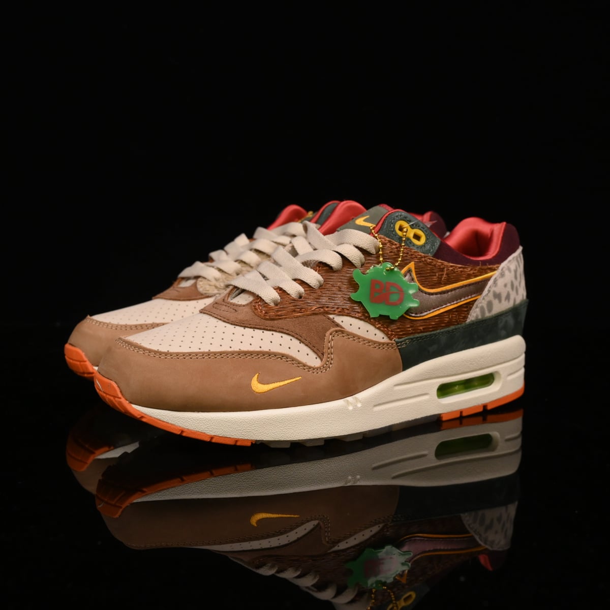 Nike Air Max 1 Design-Inspired - "Oregon Ducks Brown PE Tribute" - AM1-OREBRN-015 - Sole Revival and Redemption LLC