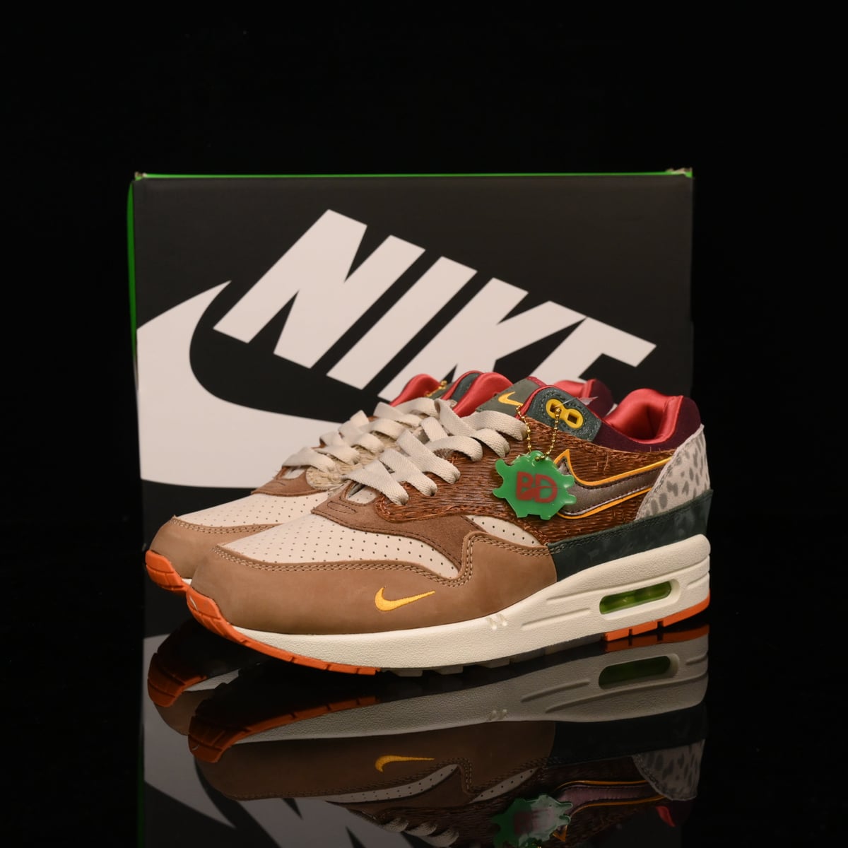 Nike Air Max 1 Design-Inspired - "Oregon Ducks Brown PE Tribute" - AM1-OREBRN-015 - Sole Revival and Redemption LLC