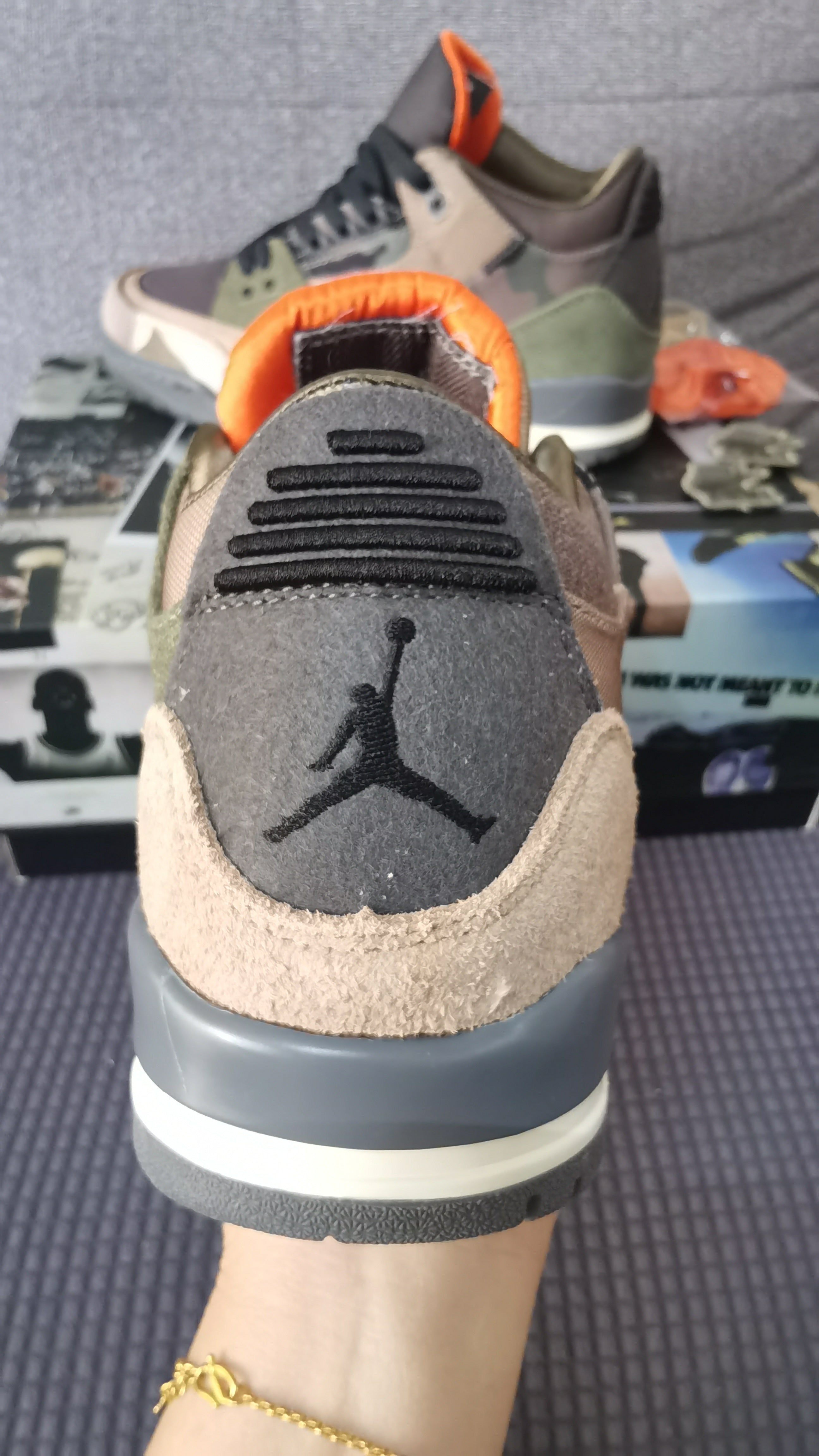 Jordan 3 - Design‑Inspired "Patchwork Camo" Custom Tribute Build AJ3-PTCH-CMO-310