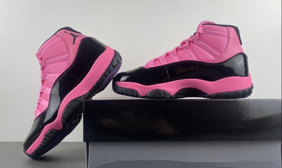 Jordan 11 – Design-Inspired "Pink & Black" Custom Fantasy Build AJ11-PNKBLK-1115