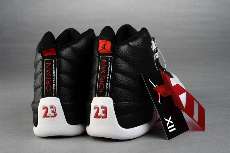 1211 — Jordan 12 “Playoff” — Black/White — Design‑Inspired