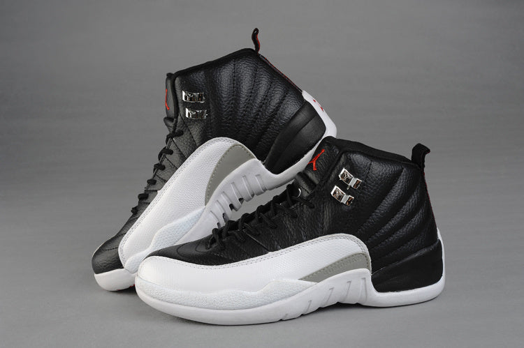 1211 — Jordan 12 “Playoff” — Black/White — Design‑Inspired