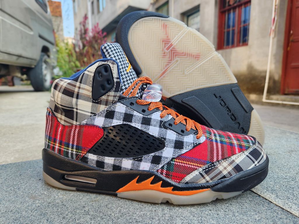 512 — Jordan 5 “Plaid” — Design‑Inspired Sneaker