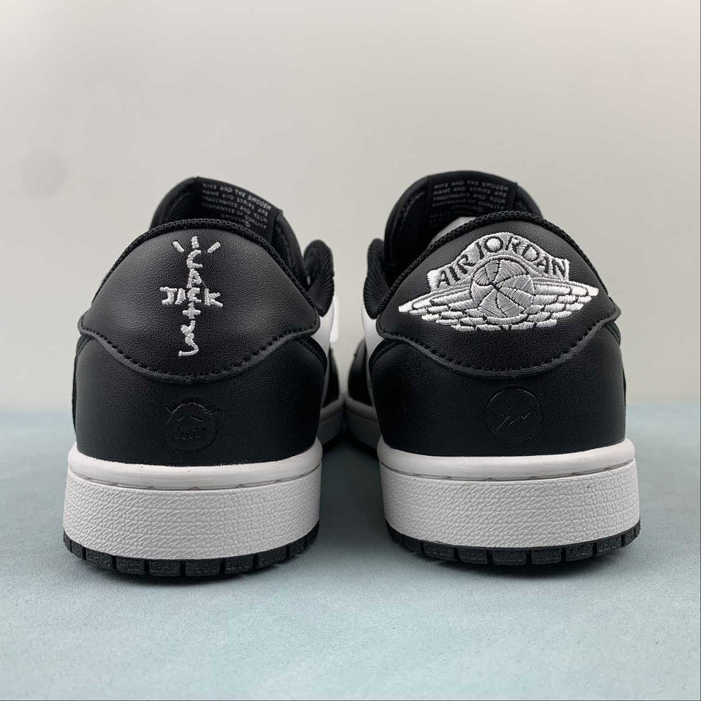 Jordan 1 Low — Design‑Inspired "Travis Scott Off‑White Fragment Collab" Custom Fantasy Build "Panda" AJ1‑TSOWFRG‑050
