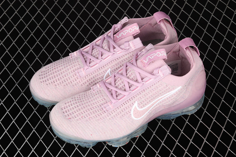 VMP‑PNKWHCLR‑010 — Nike Air VaporMax Flyknit — Pink/White/Clear — Design‑Inspired
