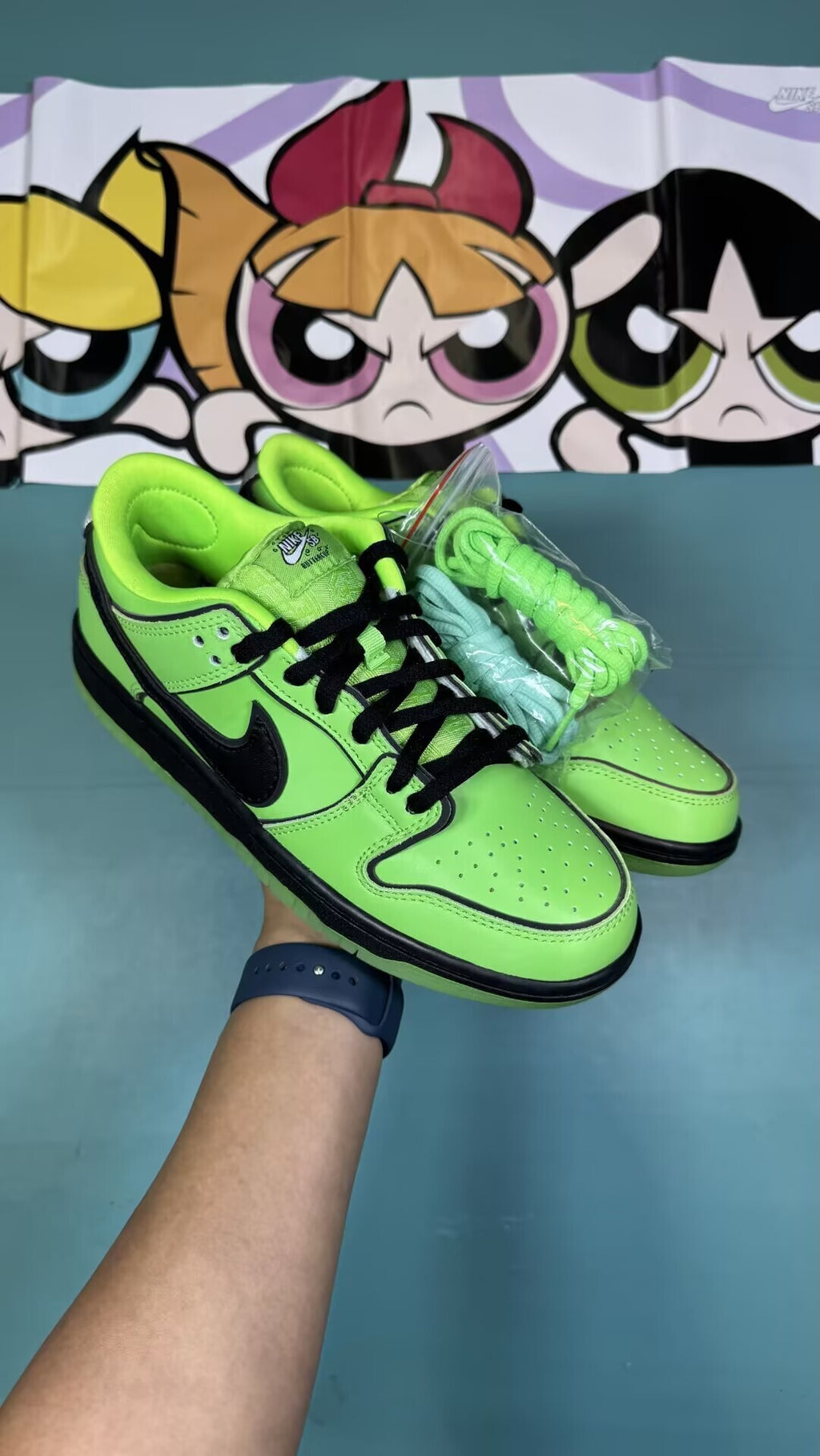 SBDNK‑033 — Nike SB Dunk Low “Powerpuff Girls Pack” — Blossom / Bubbles / Buttercup — Design‑Inspired