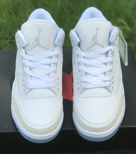 Jordan 3 - Design‑Inspired "Pure Platinum" Custom Tribute Build AJ3-PUREPLT-311