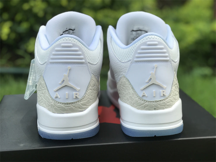 Jordan 3 - Design‑Inspired "Pure Platinum" Custom Tribute Build AJ3-PUREPLT-311
