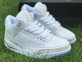 Jordan 3 - Design‑Inspired "Pure Platinum" Custom Tribute Build AJ3-PUREPLT-311