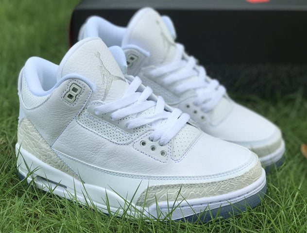 Jordan 3 - Design‑Inspired "Pure Platinum" Custom Tribute Build AJ3-PUREPLT-311