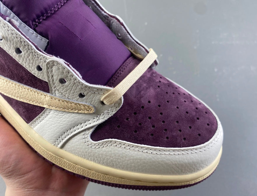 Jordan 1 Low Design-Inspired - Travis Scott - Cactus Jack "Plums" Custom Fantasy Build - TS-JRDNS-062