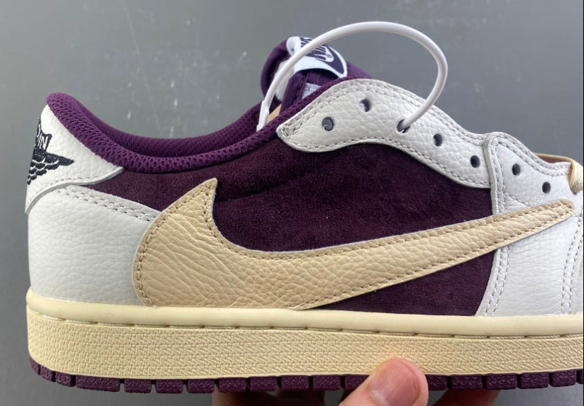 Jordan 1 Low Design-Inspired - Travis Scott - Cactus Jack "Plums" Custom Fantasy Build - TS-JRDNS-062