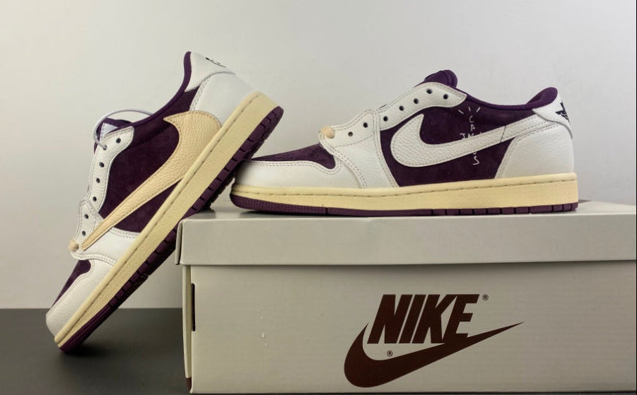Jordan 1 Low Design-Inspired - Travis Scott - Cactus Jack "Plums" Custom Fantasy Build - TS-JRDNS-062