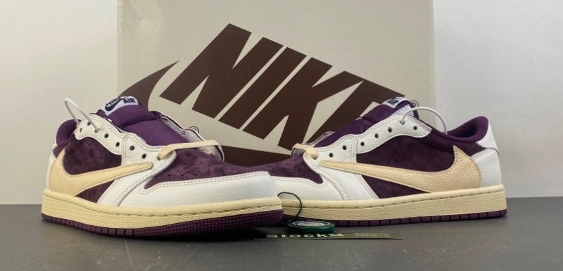 Jordan 1 Low Design-Inspired - Travis Scott - Cactus Jack "Plums" Custom Fantasy Build - TS-JRDNS-062