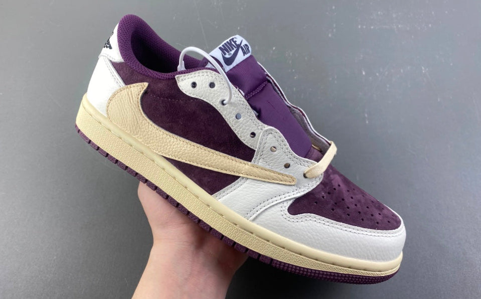 Jordan 1 Low Design-Inspired - Travis Scott - Cactus Jack "Plums" Custom Fantasy Build - TS-JRDNS-062