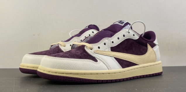 Jordan 1 Low Design-Inspired - Travis Scott - Cactus Jack "Plums" Custom Fantasy Build - TS-JRDNS-062