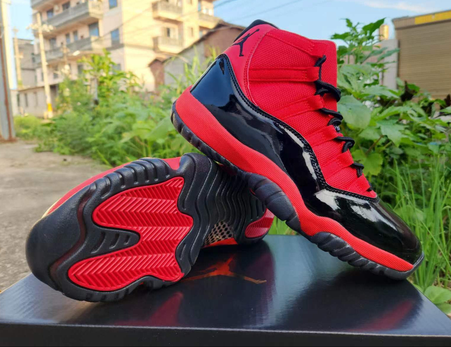 Jordan 11 Design‑Inspired “Playoff / Bred” — Fantasy Build - 1117