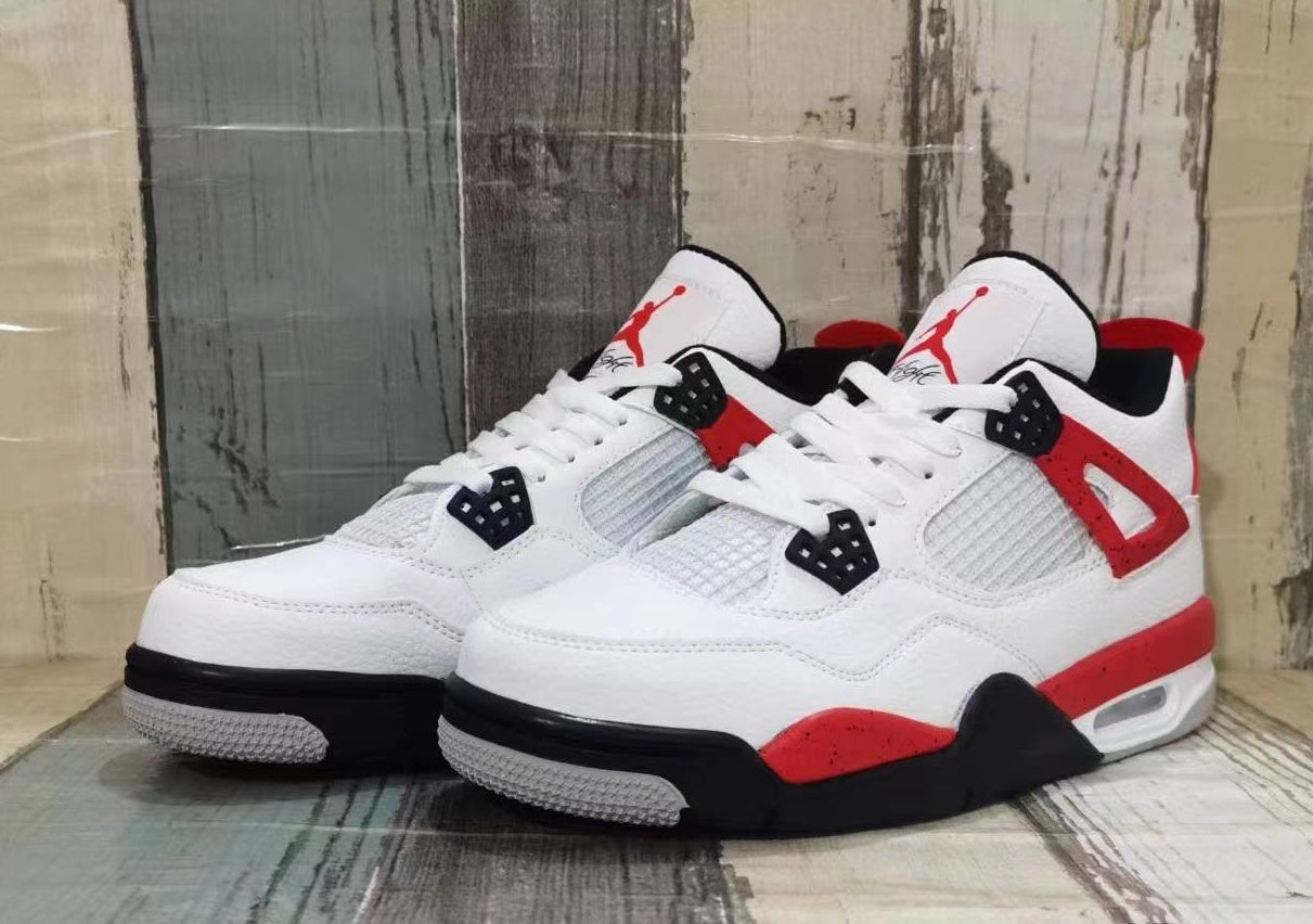 428 — Jordan 4 “Red Cement” — Design‑Inspired Sneaker