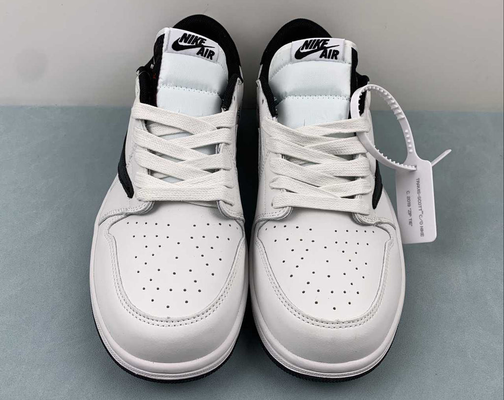 Jordan 1 Low — Design‑Inspired "Travis Scott Off‑White Fragment Collab" Custom Fantasy Build "Reverse Panda" AJ1‑TSOWFRG‑051