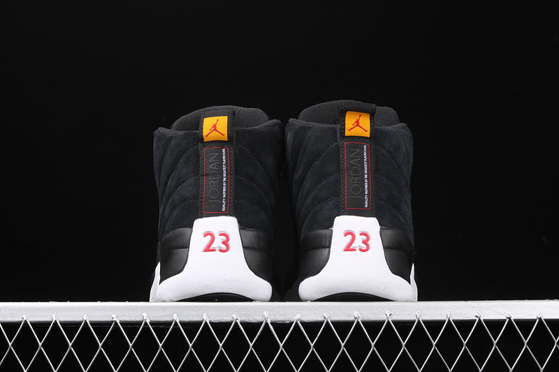 1212 — Jordan 12 “Reverse Taxi” — Black/White/Gold — Design‑Inspired