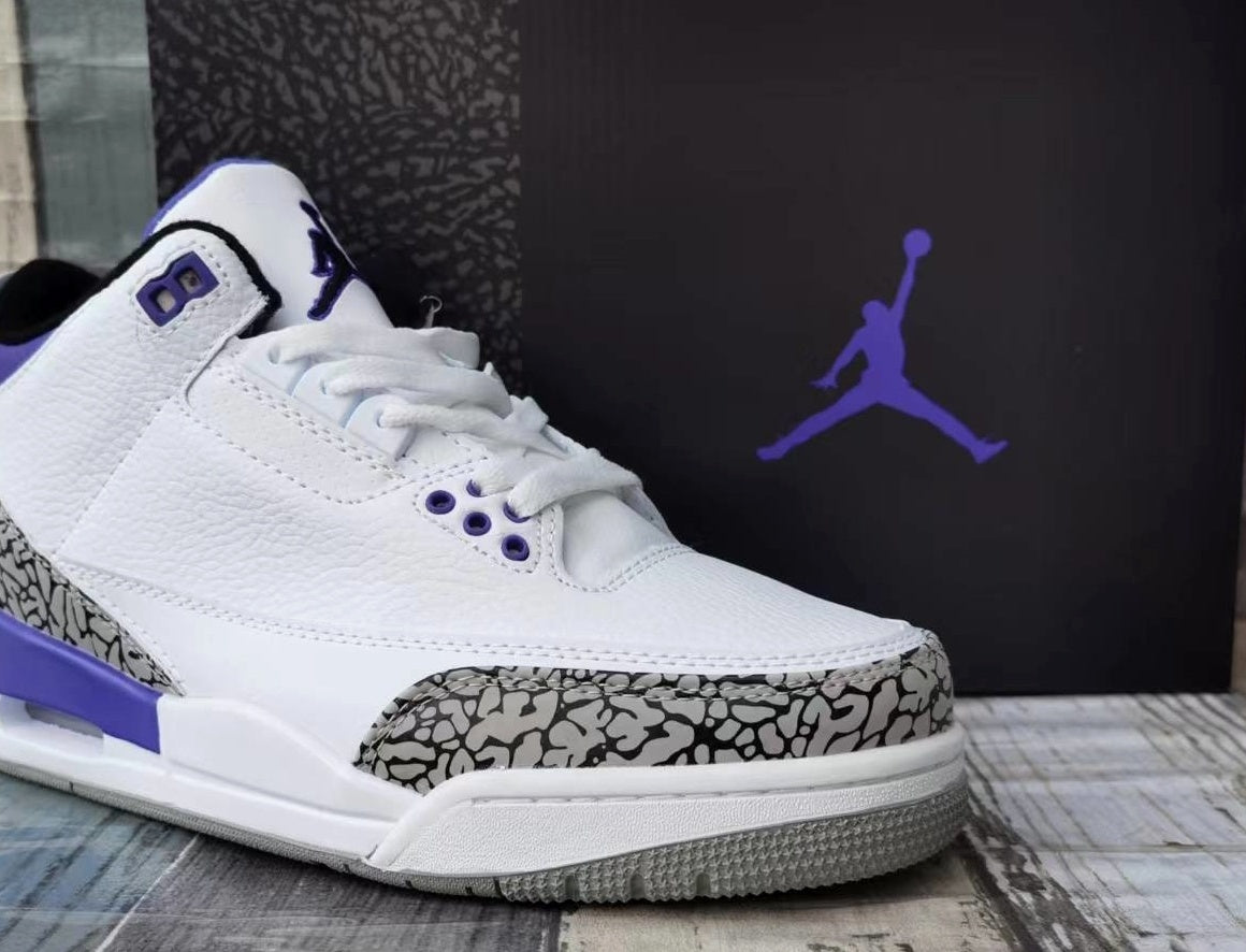 314 — Jordan 3 “Court Purple” — Design‑Inspired Sneaker