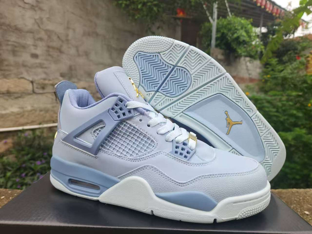 Jordan 4 Retro UNC PE - Carolina Blue & White Custom Tribute