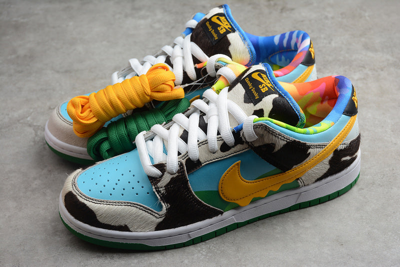 SBDNK‑029 — Nike SB Dunk Low “Chunky Dunky” — Multi‑Color / Cow Print — Design‑Inspired