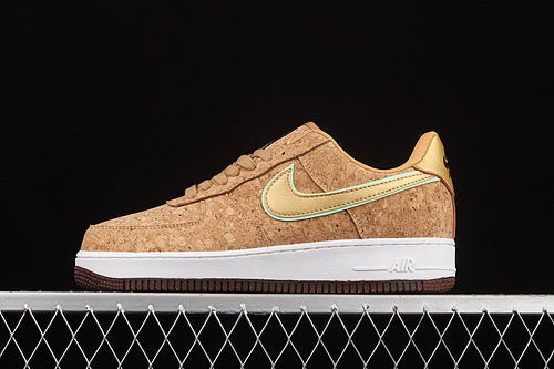 Air Force 1 Low – Design-Inspired “Happy Pineapple — Cork / Green / Tan” Custom Tribute Build AF1-021
