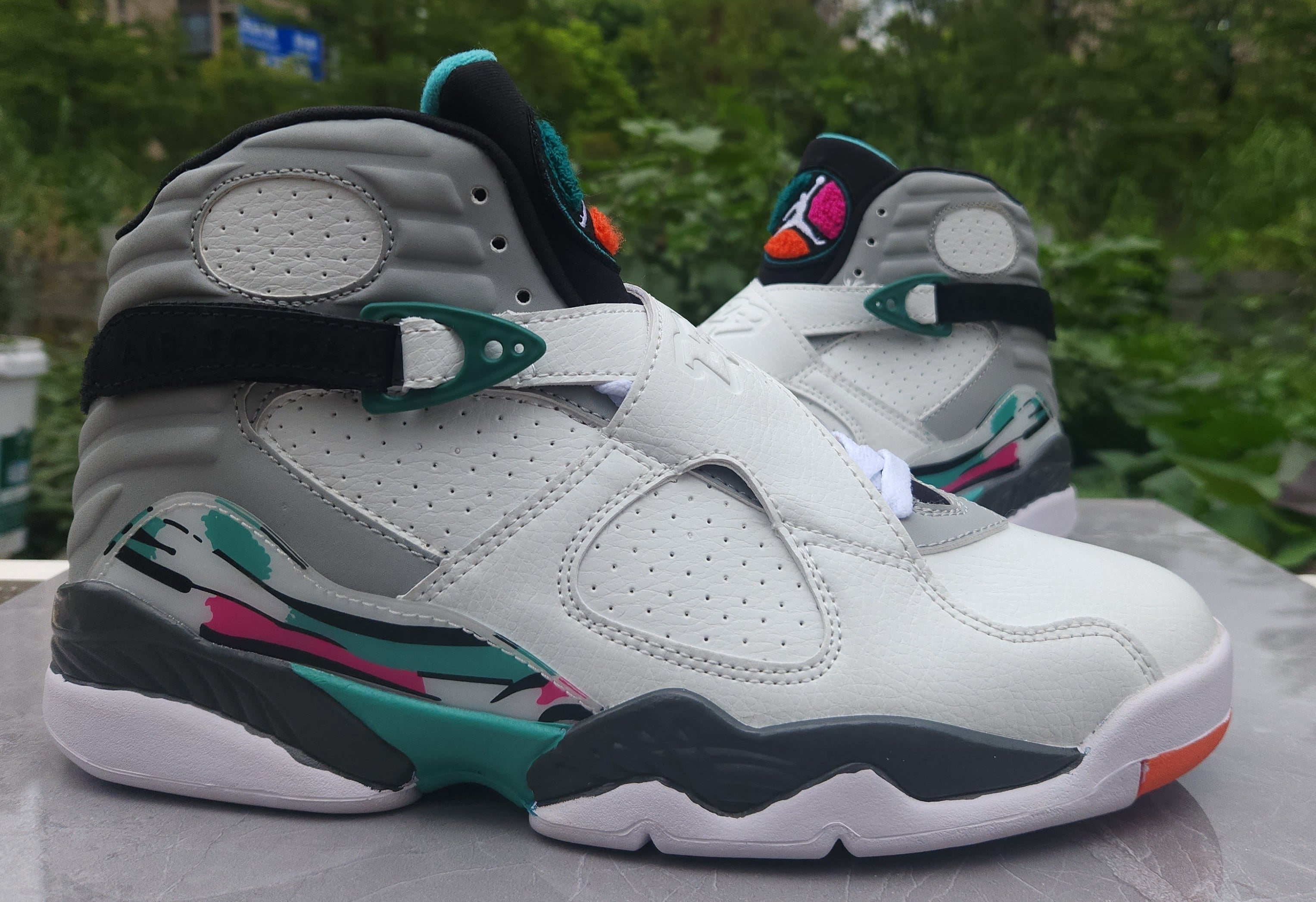810 — Jordan 8 “South Beach” — Design‑Inspired