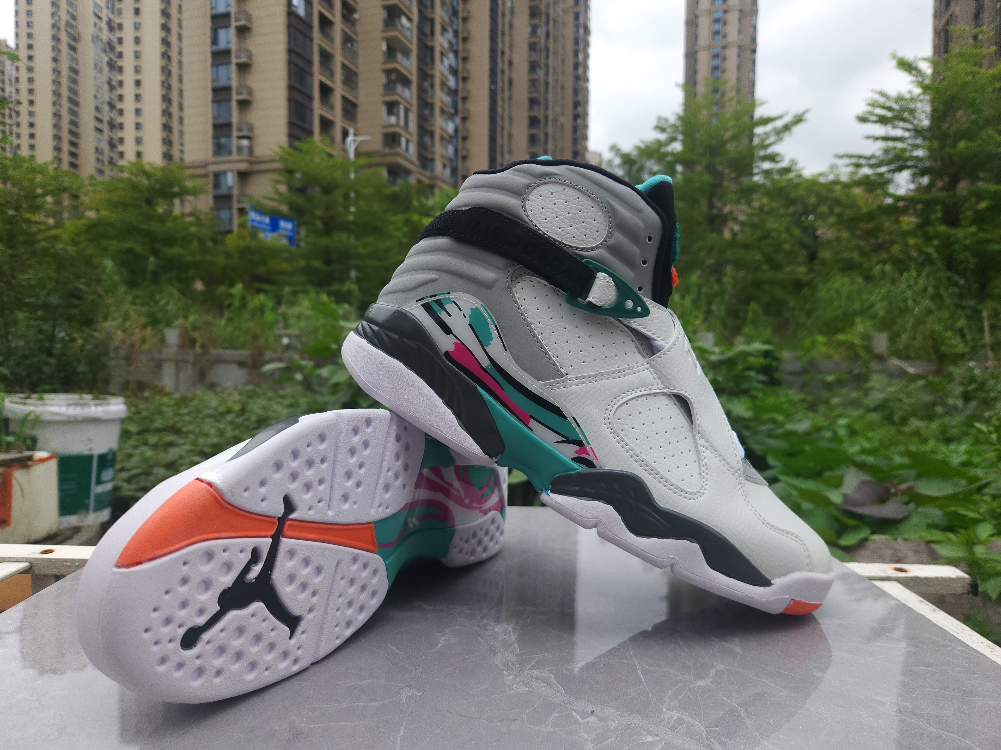 810 — Jordan 8 “South Beach” — Design‑Inspired