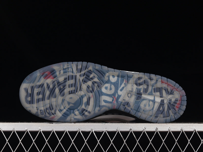 SBDNK‑032 — Nike SB Dunk Low “Panda Pigeon” — Black / White / Grey — Design‑Inspired