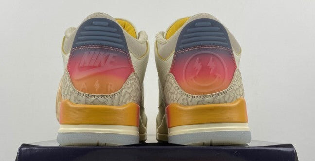 Jordan 3 - Design‑Inspired "Medellín Sunset" Custom Tribute Build AJ3-SUNSET-320