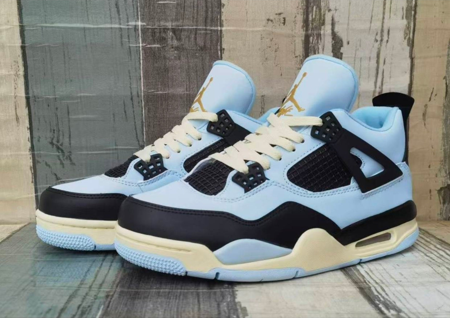 Jordan 4 “Pure Platinum Sky” — Design‑Inspired Tribute - 463