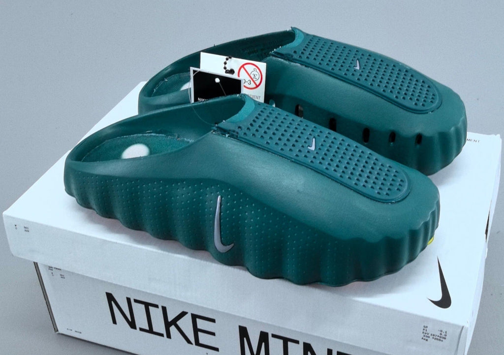 Nike Mind 001 Slides — Design‑Inspired Footwear: Green/Orange