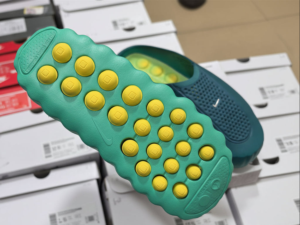 Nike Mind 001 Slides — Design‑Inspired Footwear: Green/Yellow
