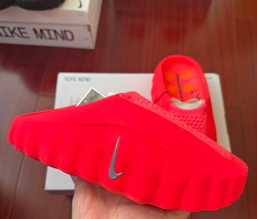 Nike Mind 001 Slides — Design‑Inspired Footwear: Red