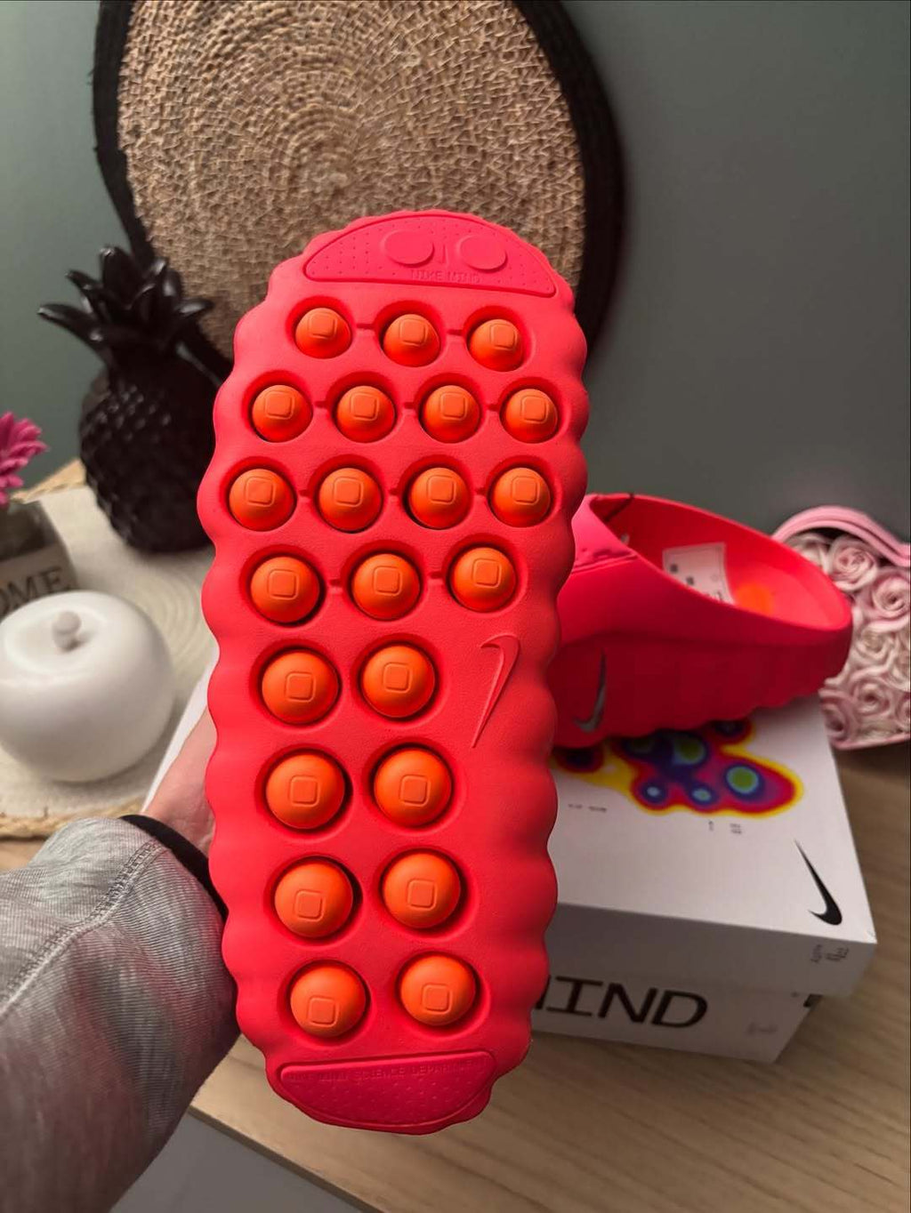 Nike Mind 001 Slides — Design‑Inspired Footwear: Red