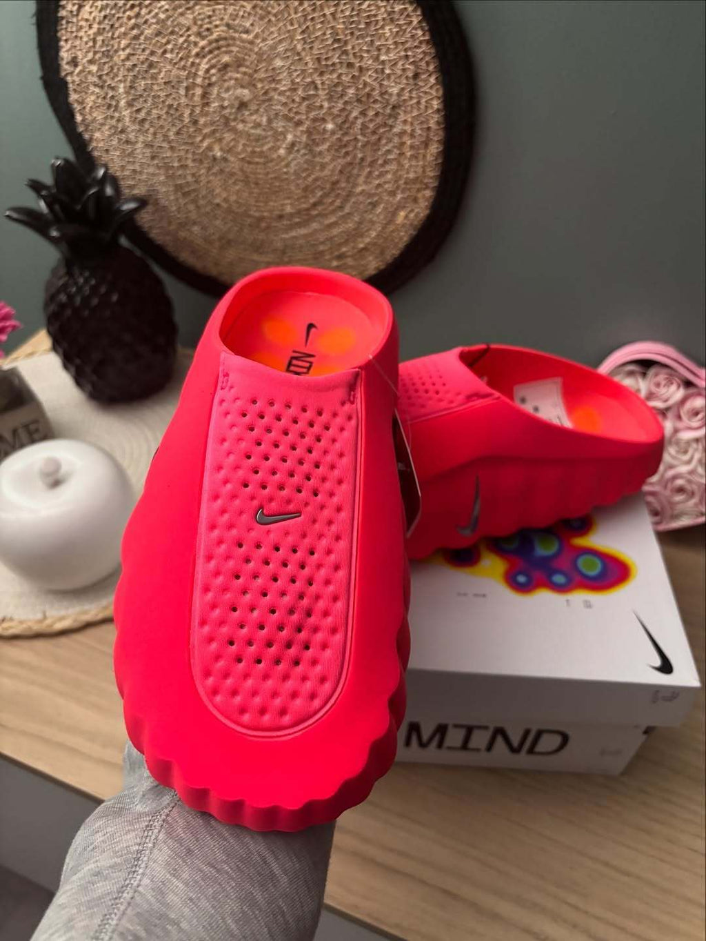 Nike Mind 001 Slides — Design‑Inspired Footwear: Red