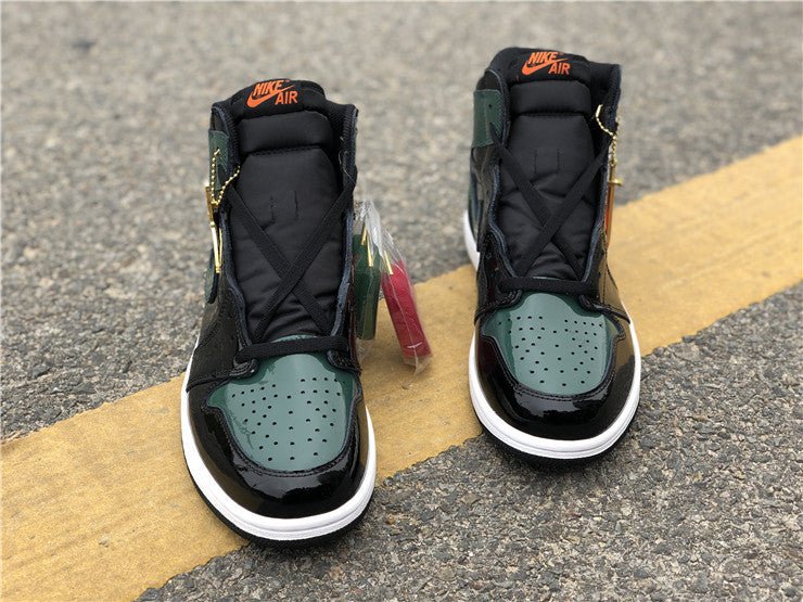 Jordan 1 High Design-Inspired - "SoleFly Patent" - AJ1-SOLEFLYPAT-048 - Sole Revival and Redemption LLC