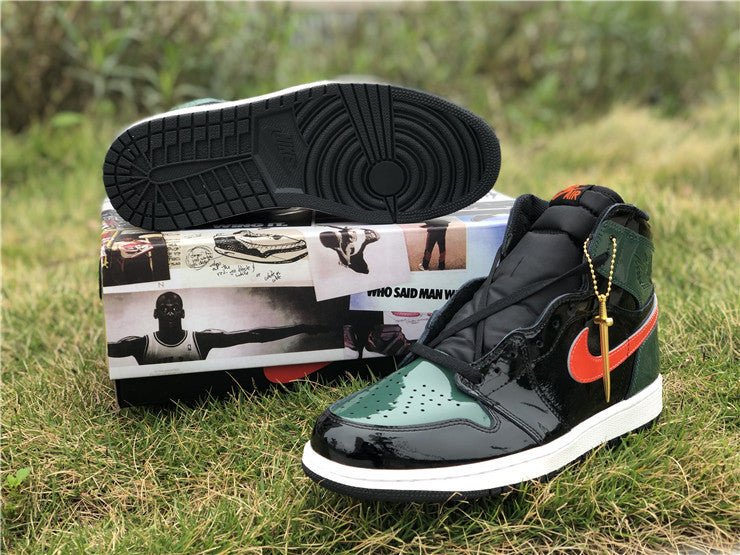 Jordan 1 High Design-Inspired - "SoleFly Patent" - AJ1-SOLEFLYPAT-048 - Sole Revival and Redemption LLC