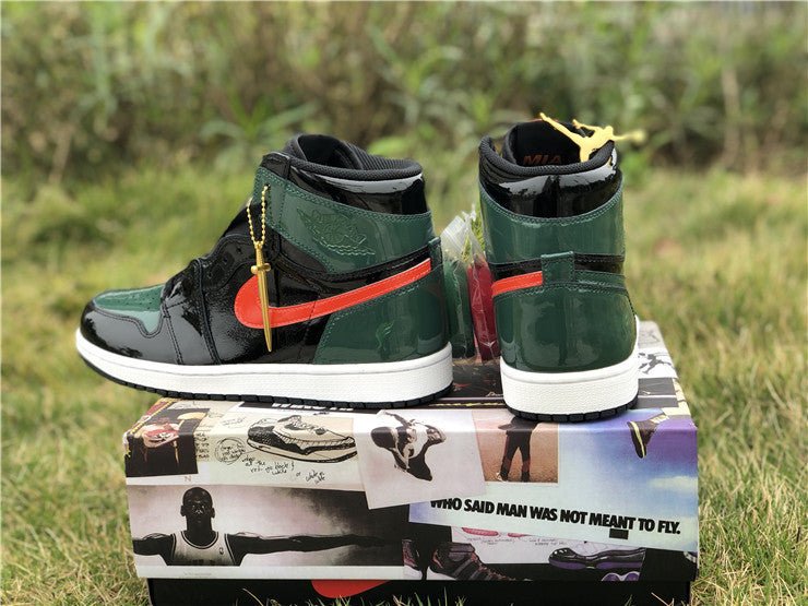 Jordan 1 High Design-Inspired - "SoleFly Patent" - AJ1-SOLEFLYPAT-048 - Sole Revival and Redemption LLC