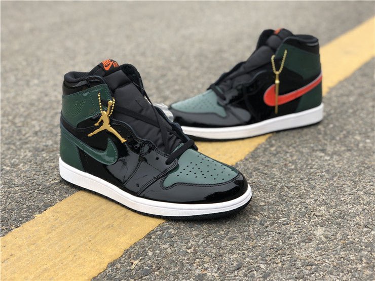 Jordan 1 High Design-Inspired - "SoleFly Patent" - AJ1-SOLEFLYPAT-048 - Sole Revival and Redemption LLC